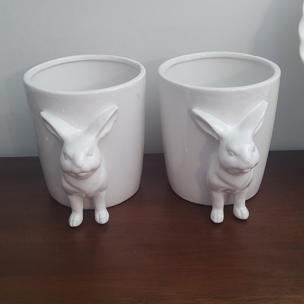 Bunny Rabbit Planters Small Set 2